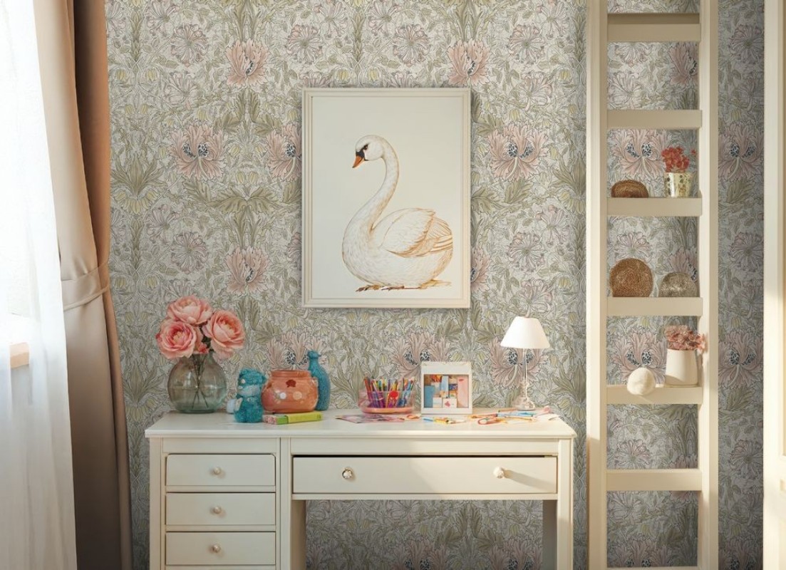 Bild vun Pure honeysuckle and tulip Coral/Hemp - MOX0133-01